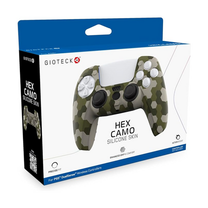 Gioteck Silicone skin for Playstation 5 Controller - Hex Camo