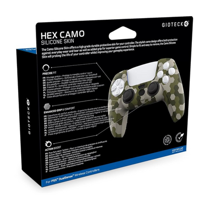 Gioteck Silicone skin for Playstation 5 Controller - Hex Camo