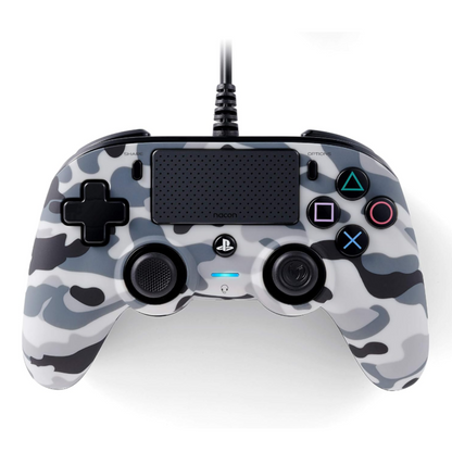 Nacon Wired Compact Controller for Playstation 4 - Grey Camo