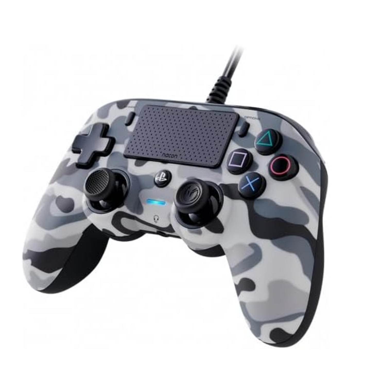 Nacon Wired Compact Controller for Playstation 4 - Grey Camo