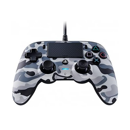 Nacon Wired Compact Controller for Playstation 4 - Grey Camo