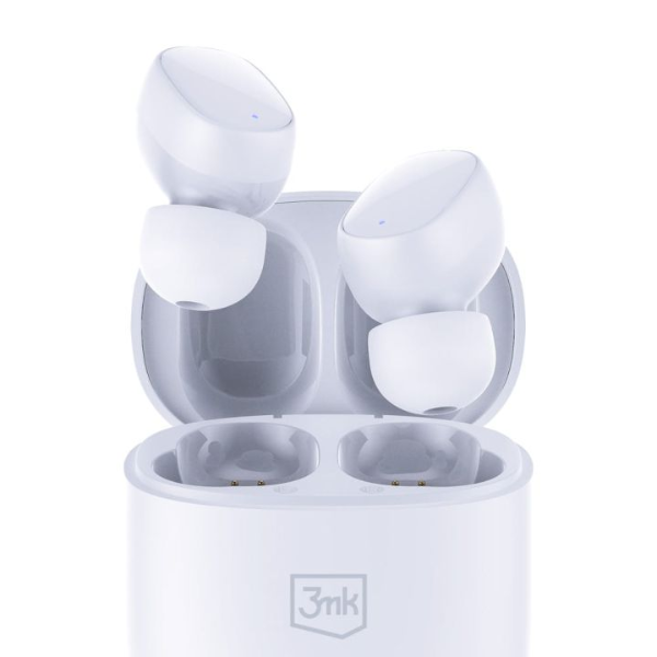 3MK flowbuds bluetooth headphones white