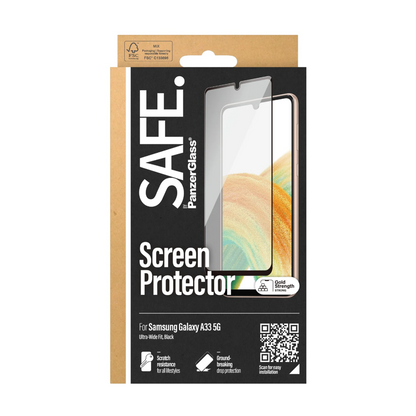 Samsung Galaxy A33 5G Black tempered glass Screen Protector