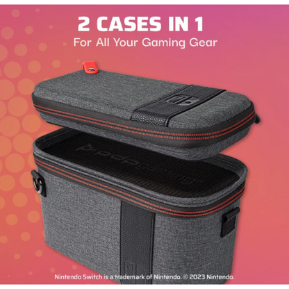 PDP Gaming Nintendo Switch  Pull N Go Elite Edition Travel Case - Grey