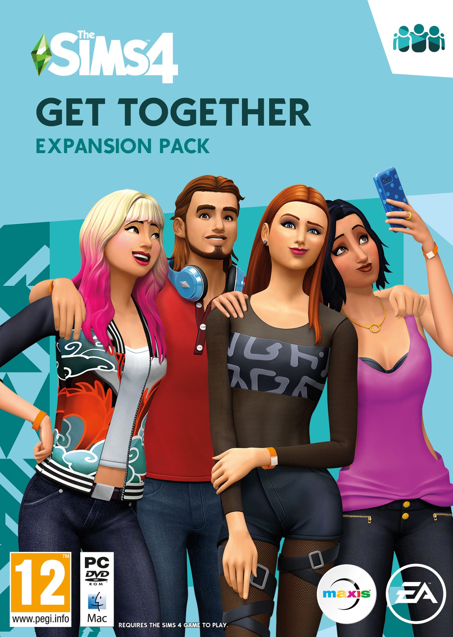 The sims 4 Get together expansion pack for PC and Mac