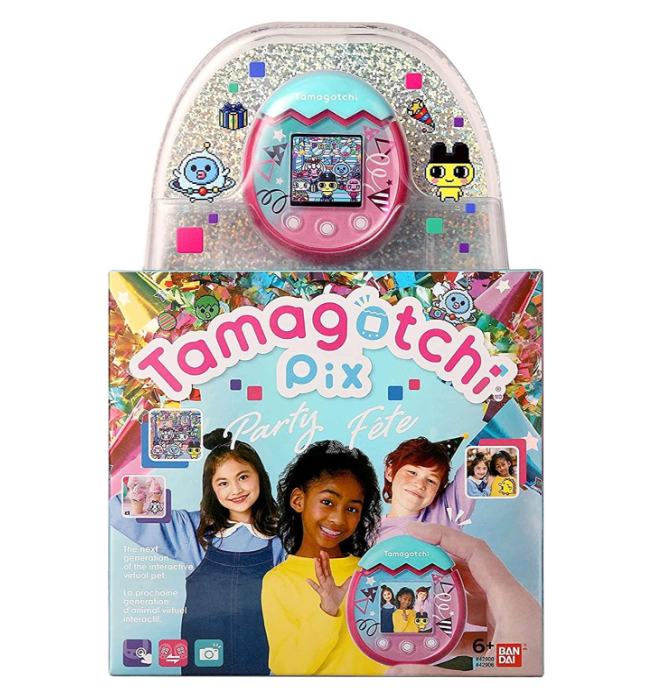 Tamagotchi Pix Party Confetti shell Tamagotchi digital pet